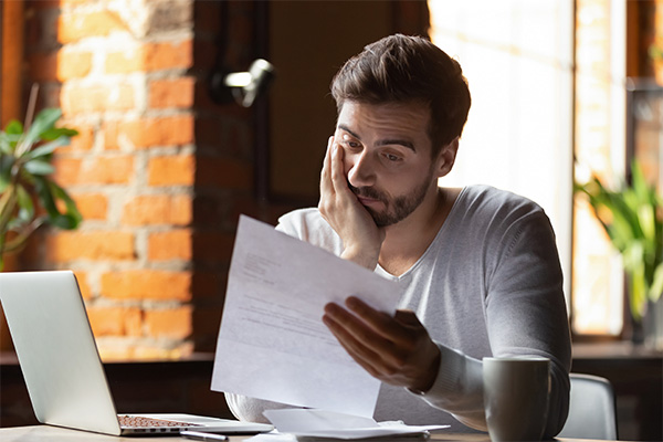 student looking stressed